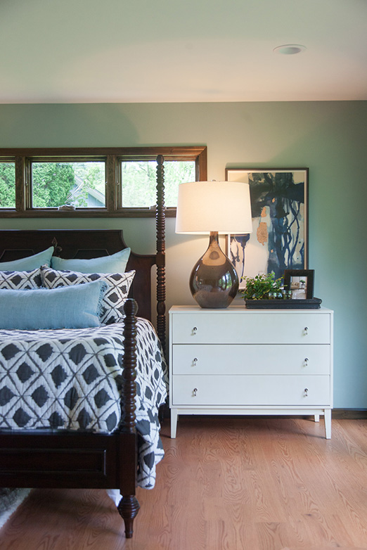 Emily Hughes Portfolio: Modern Eclectic Remodel Bedroom Details