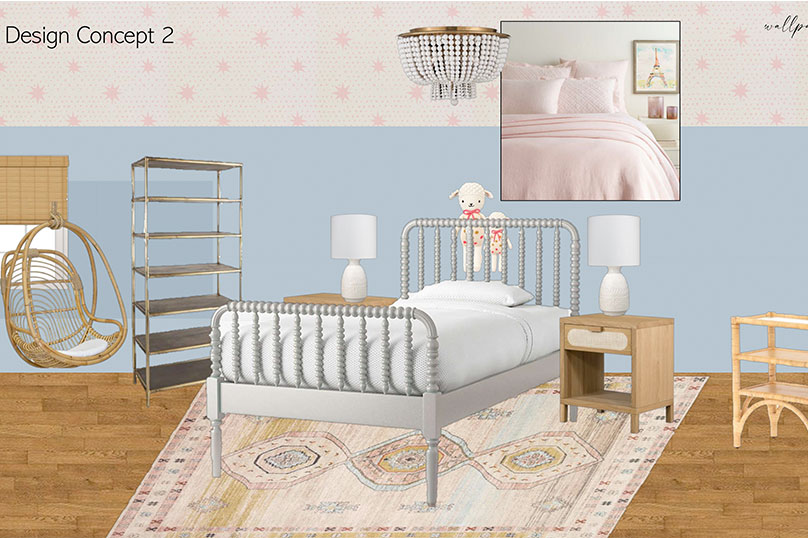 Bohemian Bedroom Redesign – Concept 2A